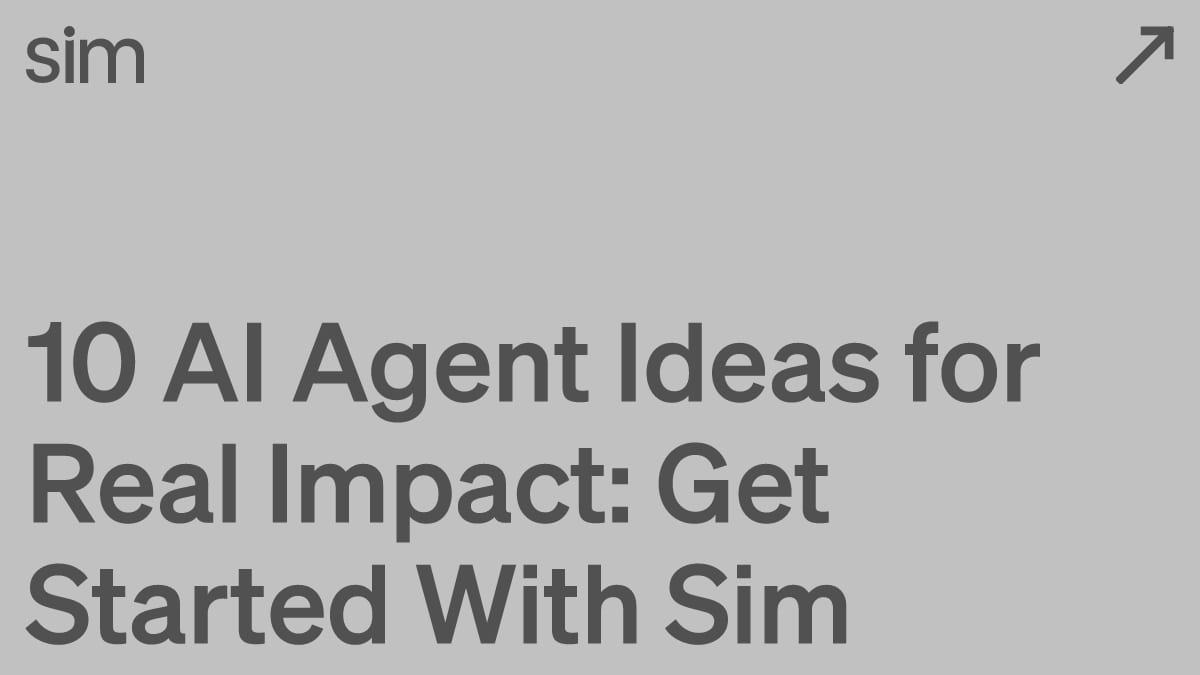 10 AI Agent Ideas for Real Impact: Get Started With Agent Serve