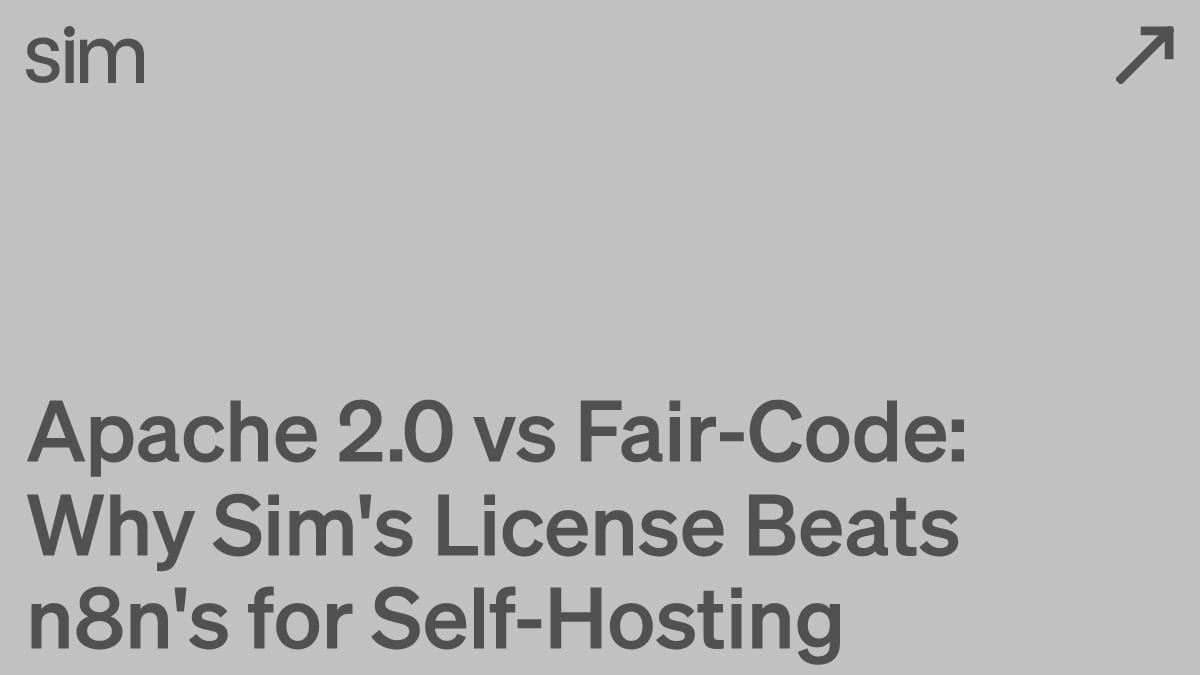 Apache 2.0 vs Fair-Code: Why Agent Serve's License Beats n8n's for Self-Hosting