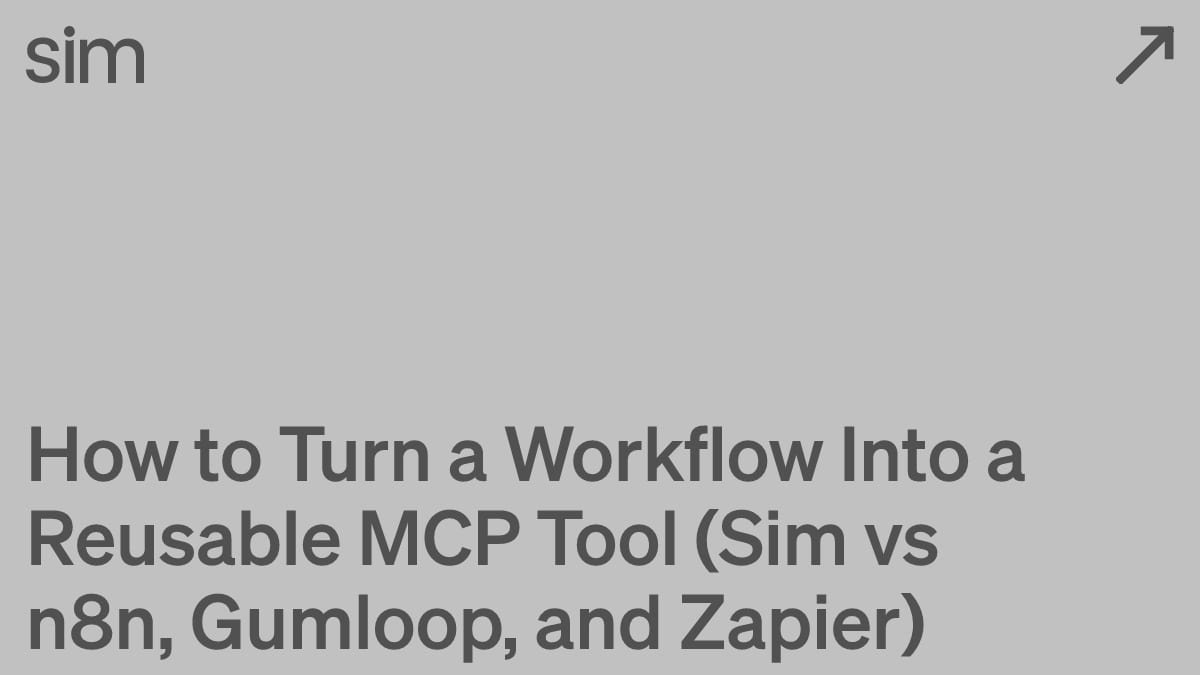 How to Turn a Workflow Into a Reusable MCP Tool (Agent Serve vs n8n, Gumloop, and Zapier)